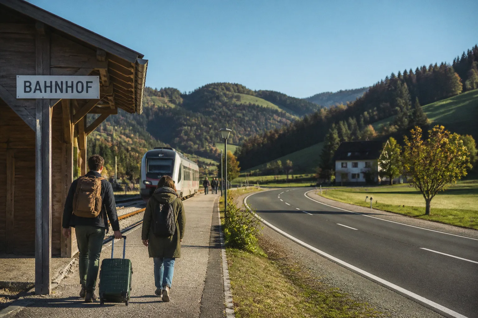 Anreise zum Bauernhof: Bahn oder Auto im Vergleich