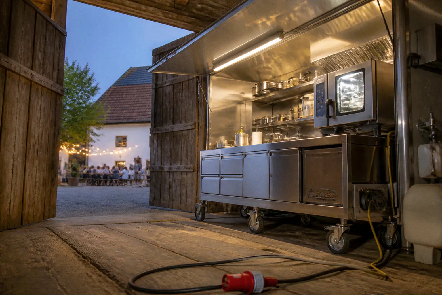 Catering auf dem Bauernhof: Reicht eine mobile Küche?