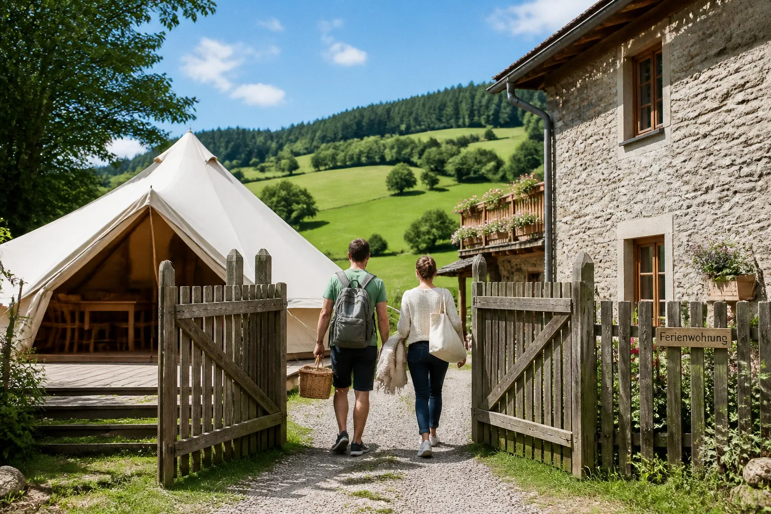 Glamping oder Ferienwohnung: Was passt zum Bauernhofurlaub?