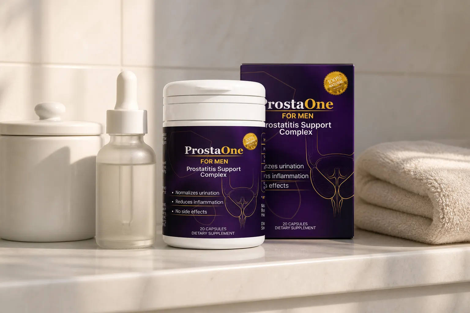ProstaOne — Verpackung im Alltag