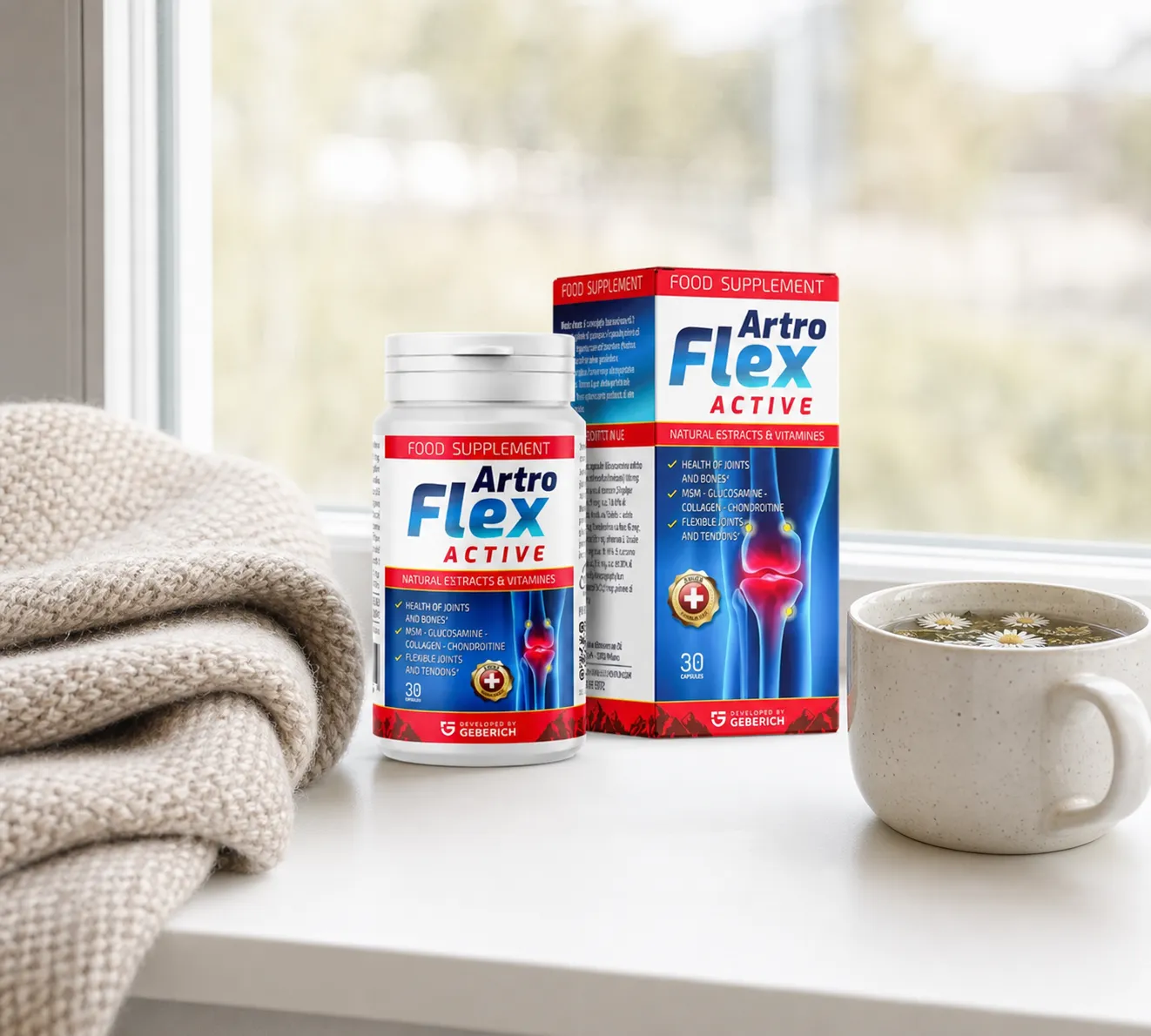 Artroflex Active — Verpackung im Alltag