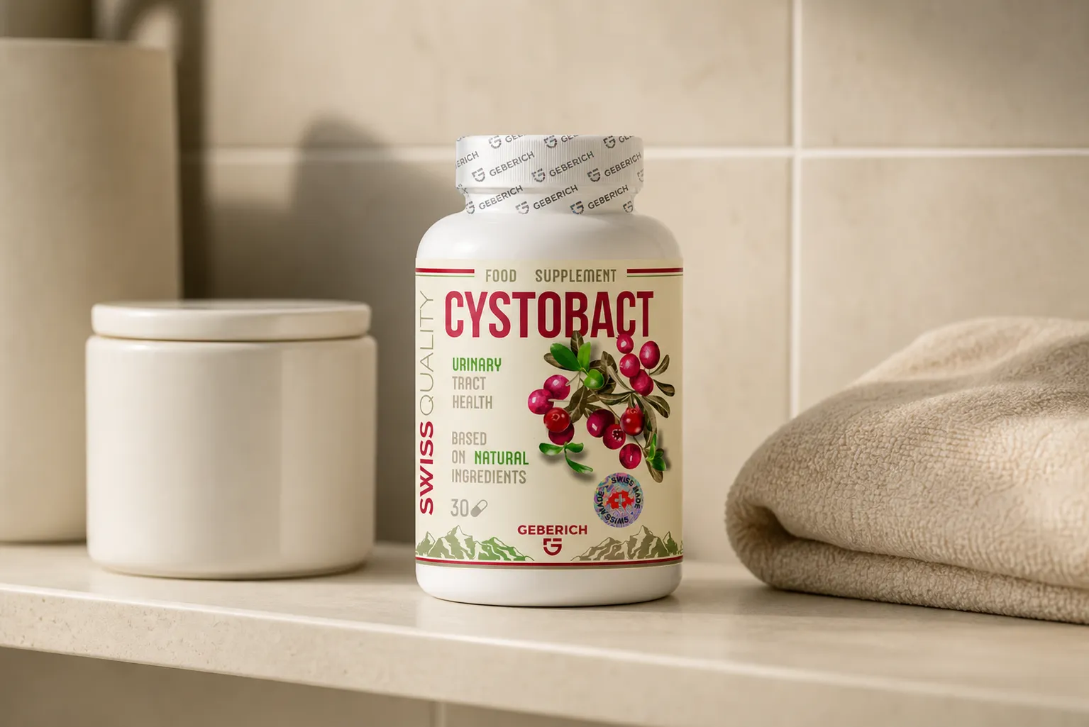 CYSTOBACT — Verpackung im Alltag