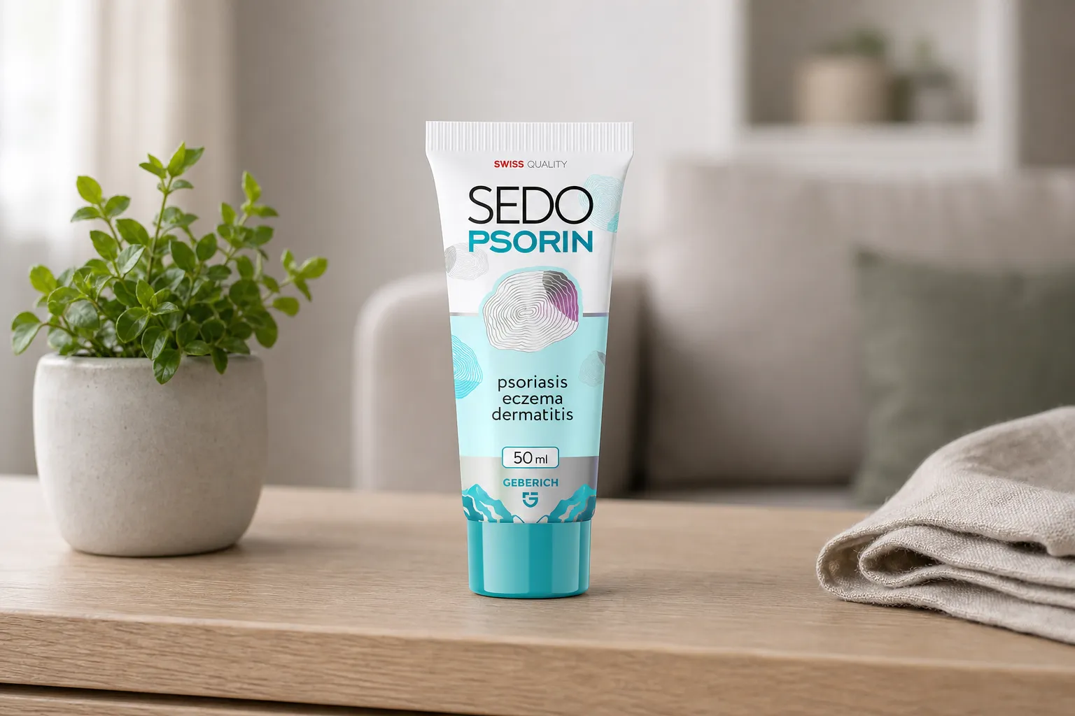 Sedopsorin — Verpackung im Alltag