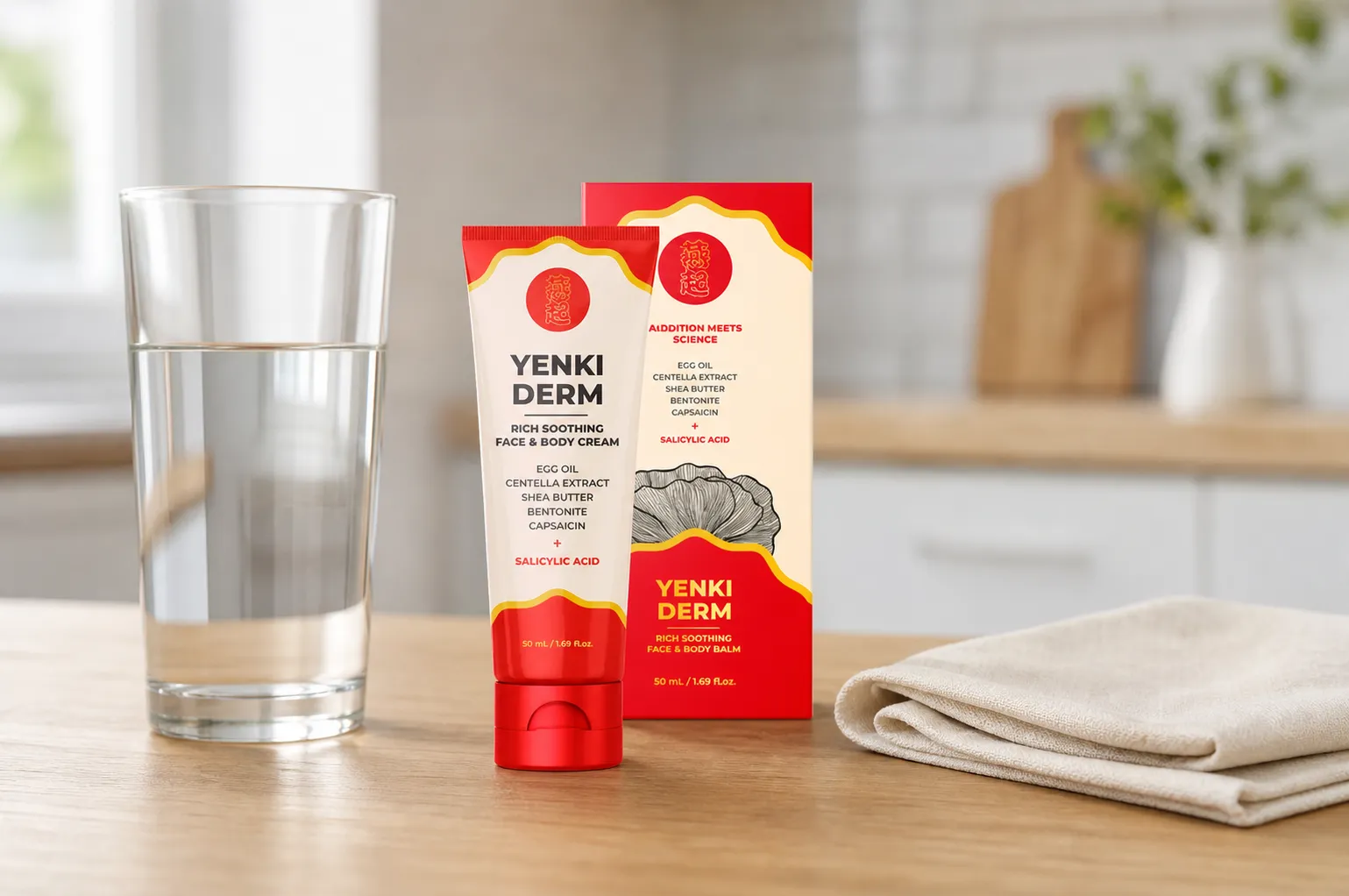 Yenki Derm — Verpackung im Alltag