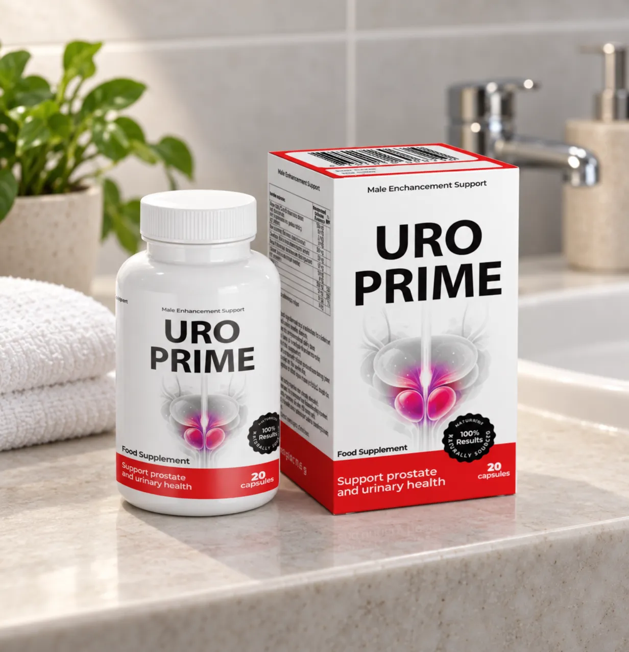 UroPrime — Verpackung im Alltag